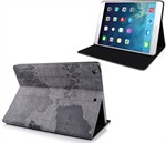 Worldmap Look Case - iPad Air 1 (Gray)